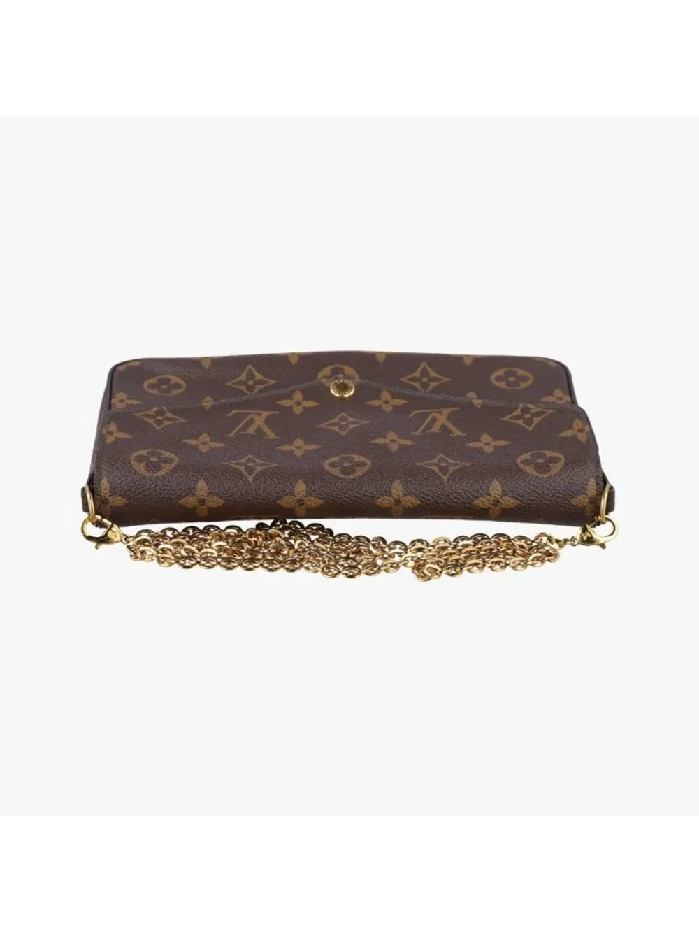 Louis Vuitton Pochette Felicie Monogram Brown Canvas Shoulder